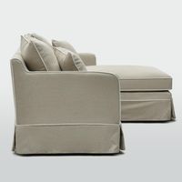 Noosa 3 Seater Right Chaise Sofa Natural