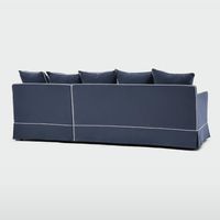 Noosa 3 Seater Right Chaise Sofa Navy