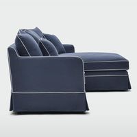 Noosa 3 Seater Right Chaise Sofa Navy