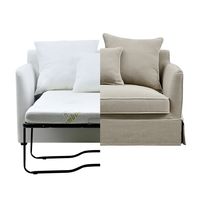 Noosa Hamptons 2.5 Seat Sofa Bed Beige