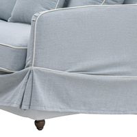 Noosa Hamptons 3 Seat Sofa Beach W/White Piping