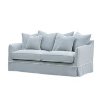 Noosa Hamptons 3 Seat Sofa Beach W/White Piping