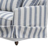 Noosa Hamptons 2.5 Seat Sofa Blue Sky Stripe