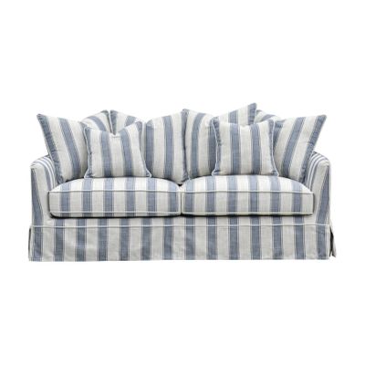 Noosa Hamptons 2.5 Seat Sofa Blue Sky Stripe