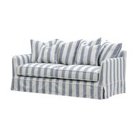 Noosa Hamptons 2.5 Seat Sofa Blue Sky Stripe