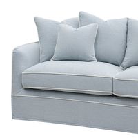 Noosa Hamptons 2.5 Seat Sofa Beach W/White Piping