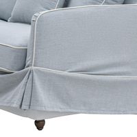 Noosa Hamptons 2.5 Seat Sofa Beach W/White Piping