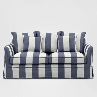 Noosa Hamptons 2 Seat Sofa Denim/Cream