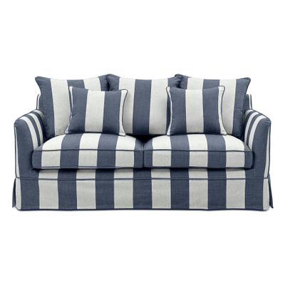 Noosa Hamptons 2 Seat Sofa Denim/Cream