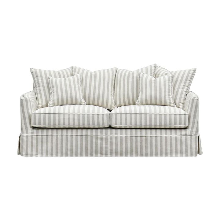 Noosa Hamptons 3 Seat Sofa Natural Stripe