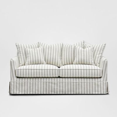 Noosa Hamptons 2 Seat Sofa Natural Stripe