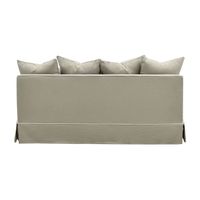 Noosa Hamptons 2.5 Seat Sofa Natural W/White Piping