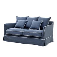 Noosa Hamptons 2 Seat Navy W/White Piping