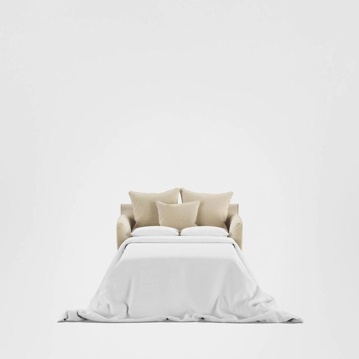 Noosa Hamptons 1.5 Seat Sofa Bed Beige...