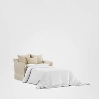 Noosa Hamptons 1.5 Seat Sofa Bed Beige...