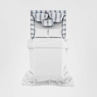 Noosa Hamptons 1.5 Seat Sofa Bed Blue Sky