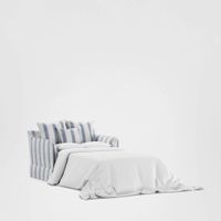 Noosa Hamptons 1.5 Seat Sofa Bed Blue Sky