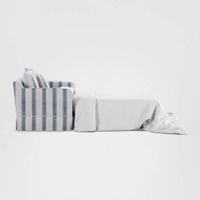 Noosa Hamptons 1.5 Seat Sofa Bed Blue Sky