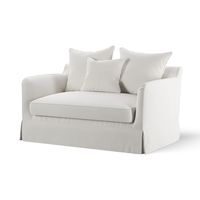 Noosa Hamptons 1.5 Seat Sofa Bed Ivory