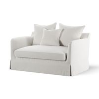 Noosa Hamptons 1.5 Seat Sofa Bed Ivory