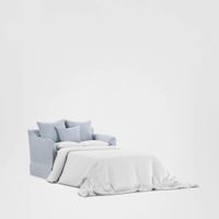 Noosa Hamptons 1.5 Seat Sofa Bed Beach W/White Piping