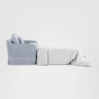 Noosa Hamptons 1.5 Seat Sofa Bed Beach W/White Piping