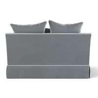 Noosa Hamptons 1.5 Seat Sofa Bed Grey W/White Piping