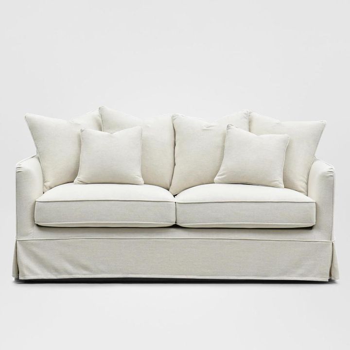Noosa Hamptons 2.5 Seat Sofa Bed Ivory