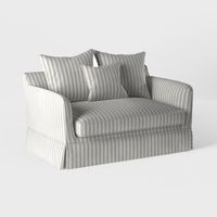 Noosa Hamptons 1.5 Seat Sofa Bed Natural Stripe