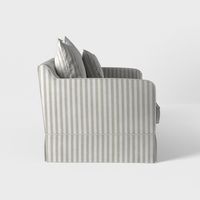 Noosa Hamptons 1.5 Seat Sofa Bed Natural Stripe