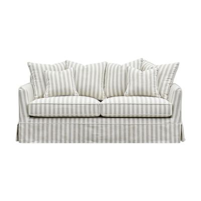Noosa Hamptons 2.5 Seat Sofa Bed Natural Stripe