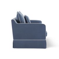 Noosa Hamptons 1.5 Seat Sofa Bed Navy W/White Pipping