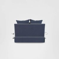 Noosa Hamptons 1.5 Seat Sofa Bed Navy W/White Pipping