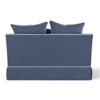 Noosa Hamptons 1.5 Seat Sofa Bed Navy W/White Pipping