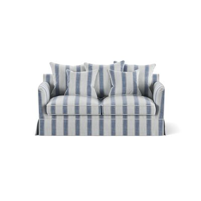 Noosa Hamptons 2 Seat Sofa Sky Stripe