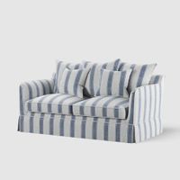Noosa Hamptons 2 Seat Sofa Sky Stripe