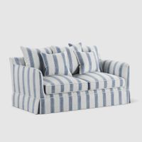 Noosa Hamptons 2 Seat Sofa Sky Stripe
