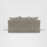 Noosa Hamptons 2.5 Seat Sofa Bed Natural W/White Piping