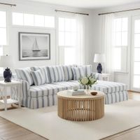 Noosa Double Chaise Daybed Blue Sky Stripe