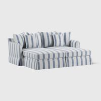 Noosa Double Chaise Daybed Blue Sky Stripe