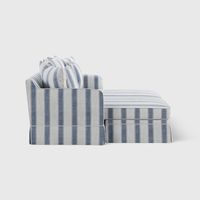 Noosa Double Chaise Daybed Blue Sky Stripe
