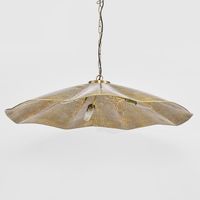 Melville Ceiling Pendant Hammered Large Antique Brass