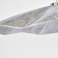 Melville Ceiling Pendant Hammered Large Antique Silver