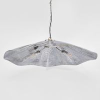 Melville Ceiling Pendant Hammered Large Antique Silver