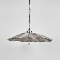 Melville Ceiling Pendant Hammered Large Antique Silver