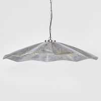 Melville Ceiling Pendant Hammered Large Antique Silver