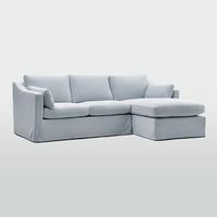 Clovelly 3 Seater Right Chaise Sofa Beach Covers Only