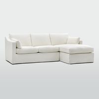 Clovelly 3 Seater Right Chaise Sofa Ivory Covers Only