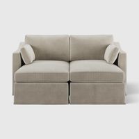 Clovelly Double Chaise Daybed Natural Covers Only