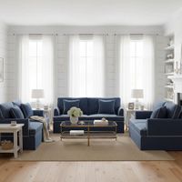Byron Hamptons 2.5 Seat Sofa Navy